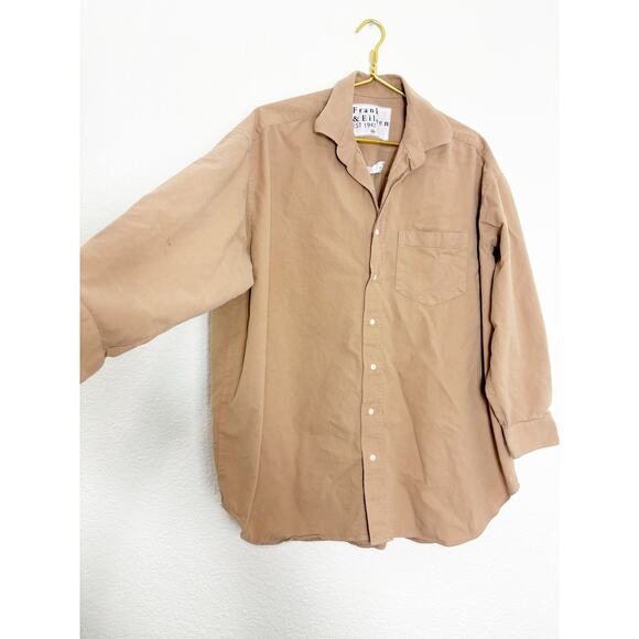 Frank & Eileen MACKENZIE One-Size Button-Up Shirt Tan - Picture 7 of 10